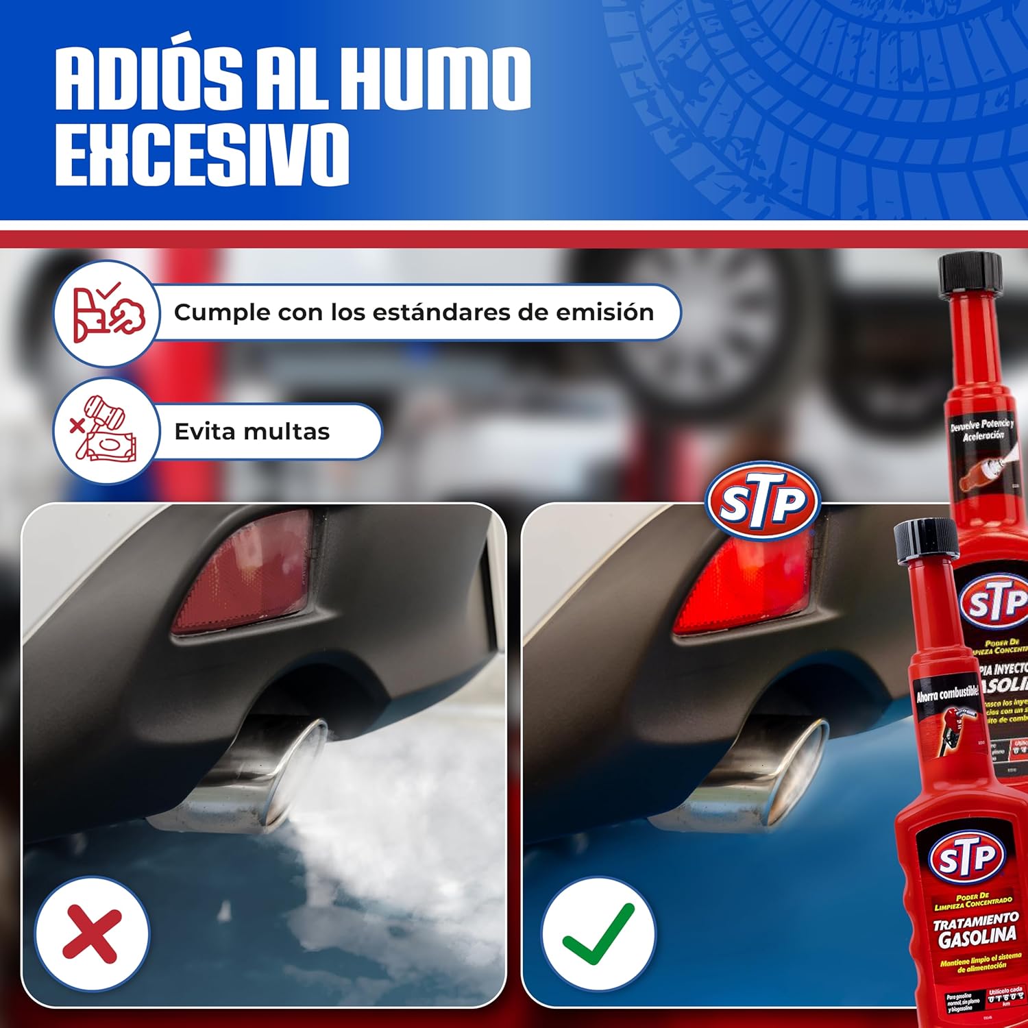 Pack Pre-ITV Gasolina STP – Limpia Inyectores + Tratamiento Gasolina 200 ml