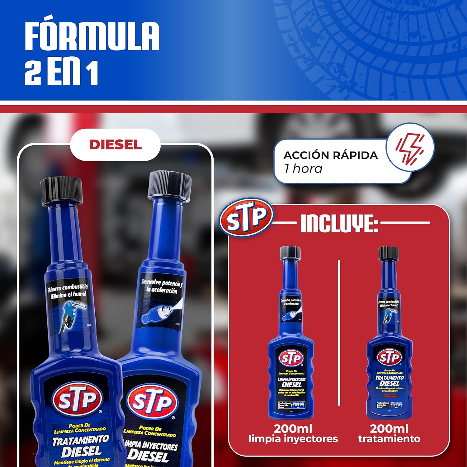 Pack Pre-ITV Diésel STP – Limpia Inyectores + Tratamiento Diésel