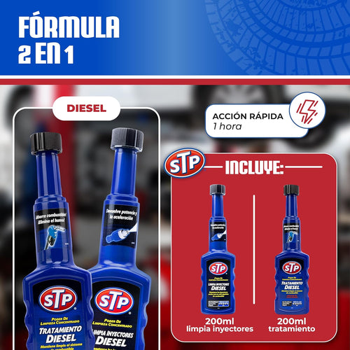 Pack Pre-ITV Diésel STP – Limpia Inyectores + Tratamiento Diésel