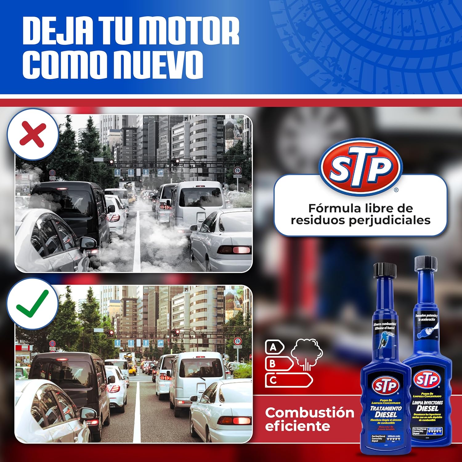 Pack Pre-ITV Diésel STP – Limpia Inyectores + Tratamiento Diésel